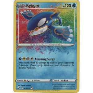 Kyogre - 21/72 - Amazing Rare