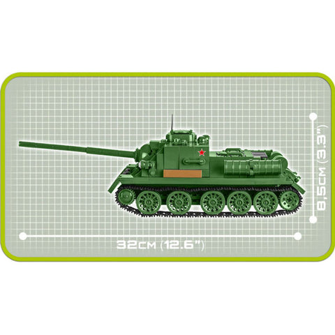 Image of World War II - SU 100 Tank [646 pieces]