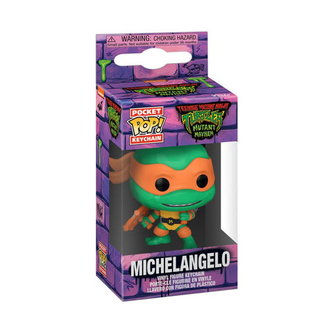 Image of Teenage Mutant Ninja Turtles: Mutant Mayhem (2023) - Michelangelo Pop! Keychain