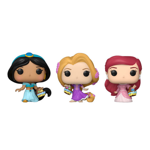 Image of Disney - Rapunzel, Ariel, Jasmine Carrot Pocket Pop! 3-Pack