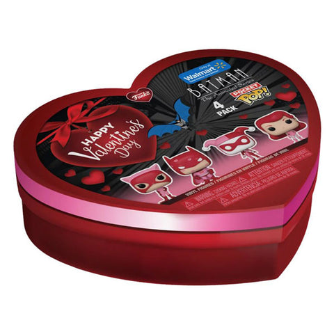 Image of DC Comics: Valentines 2024 - Pink US Exclusive Pocket Pop! 4-Pack Heart Box