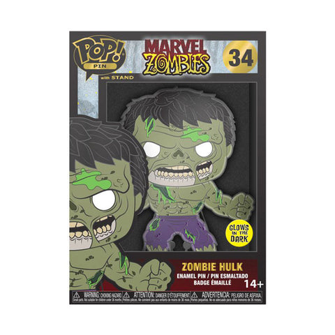 Image of Marvel Comics - Zombie Hulk 4" Pop! Pin