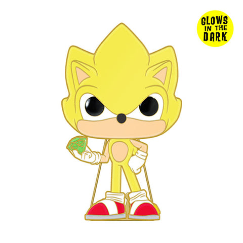 Image of Sonic the Hedgehog - Super Sonic Glow Enamel Pop! Pin