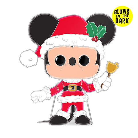 Image of Disney - Mickey Mouse Holiday Glow Enamel Pop! Pin