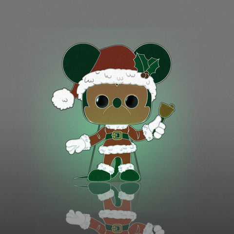 Image of Disney - Mickey Mouse Holiday Glow Enamel Pop! Pin