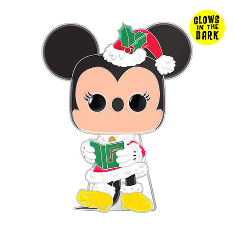 Image of Disney - Minnie Mouse Holiday Glow Enamel Pop! Pin