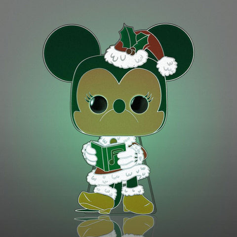 Image of Disney - Minnie Mouse Holiday Glow Enamel Pop! Pin