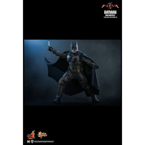 Image of The Flash (2023) - Batman & Batcycle 1:6 Scale Collectable Action Figure Set