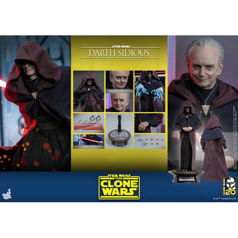 Image of Star Wars: The Clone Wars - Darth Sidious 1:6 Scale Hot Toy Action Figure