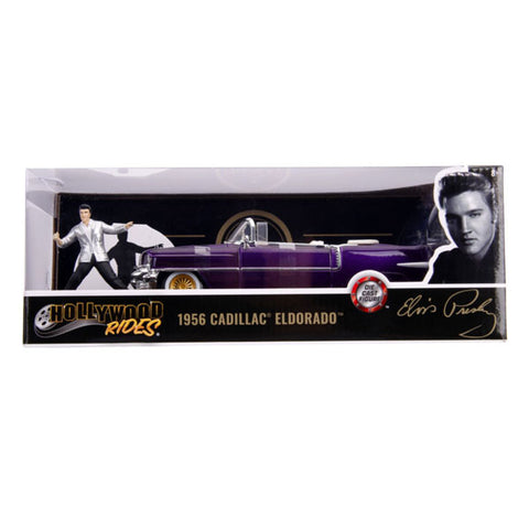 Image of Elvis Presley - 1956 Cadillac El Dorado 1:24 with Figure Hollywood Ride
