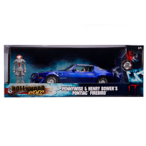 It (2017) - 1977 Pontiac Firebird 1:24 with Pennywise Figure Hollywood Ride