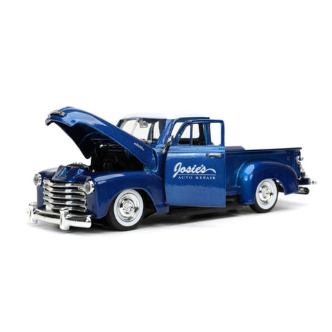 Image of Just Trucks - Chevy 3100 Pick Up 1953 Blue 1:24 Scale Diecast Vehicle