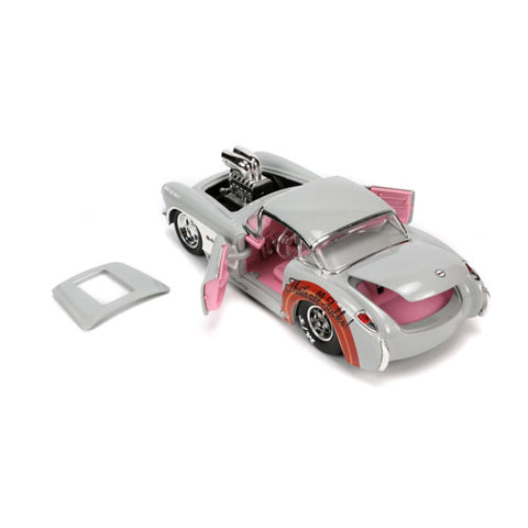 Image of Looney Tunes - 57 Chevrolet Corvette with Bugs Bunny 1:24 Scale
