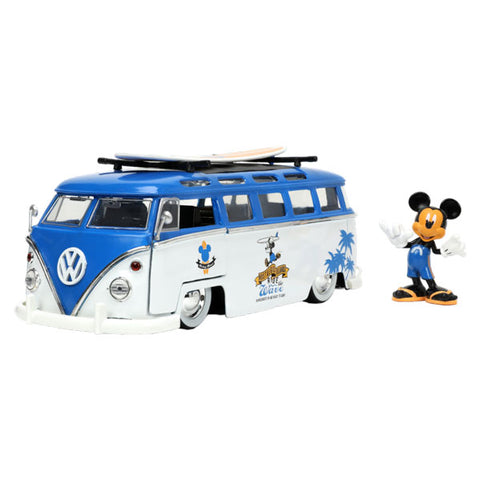 Image of Disney - 1962 Volkswagen Bus 1:24 Scale with Mickey Figure