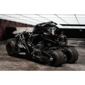 Batman: Dark Knight Trilogy - Batmobile with Batman (Black Camo) SDCC 2023 Exclusive 1:24 Scale
