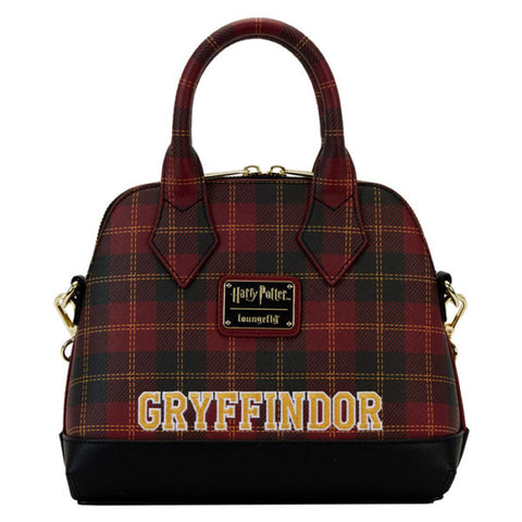 Image of Harry Potter - Gryffindor Patch Varsity Plaid Crossbody Bag