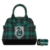 Harry Potter - Slytherin Patch Varsity Plaid Crossbody Bag