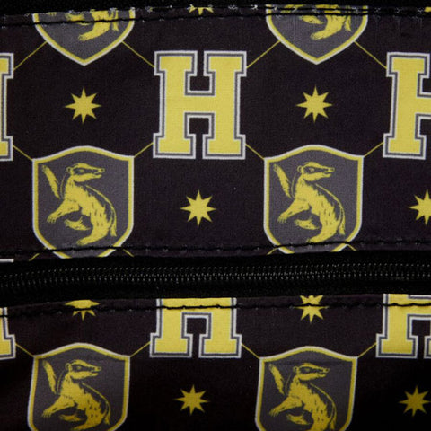 Image of Harry Potter - Hufflepuff Patch Varsity Plaid Crossbody Bag