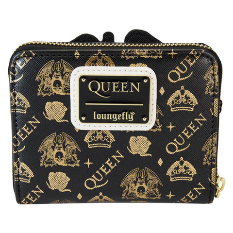 Image of Queen - Logo Crest Zip Around Wallet