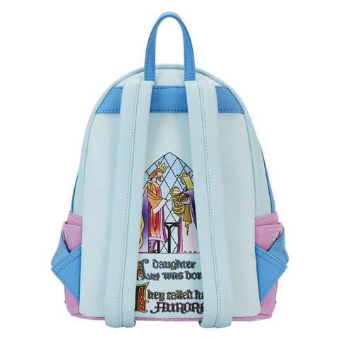 Image of Sleeping Beauty - Castle Three Good Fairies Stained Glass Mini Backpack
