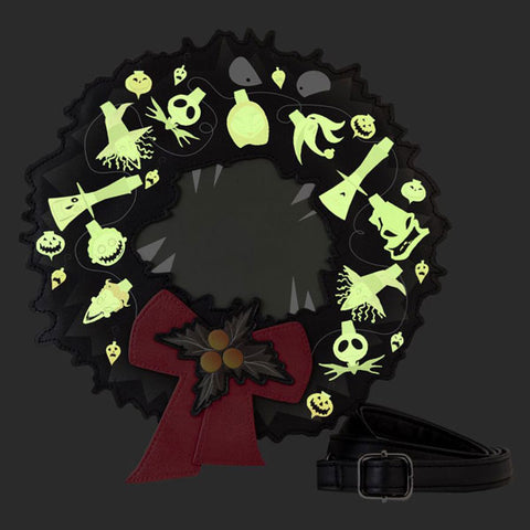 Image of The Nightmare Before Christmas - Wreath String Lights Glow Crossbody