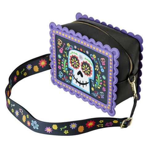 Image of Coco - Miguel Calavera Floral Skull Crossbody Bag