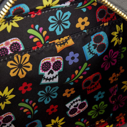 Image of Coco - Miguel Calavera Floral Skull Crossbody Bag