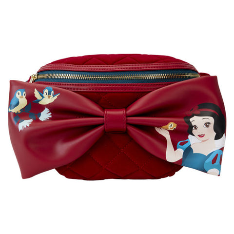 Image of Snow White (1937) - Classic Bow Velvet Belt Bag