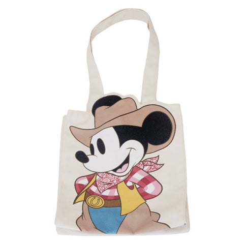 Image of Disney - Western Mickey Canvas Tote Bag