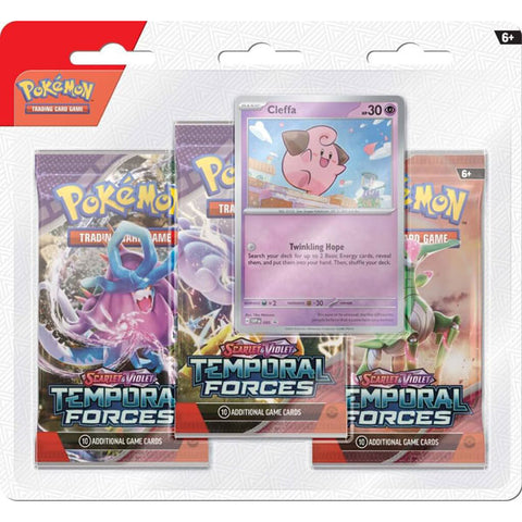 Image of Pokemon TCG Scarlet & Violet 5 Temporal Forces Three booster blister