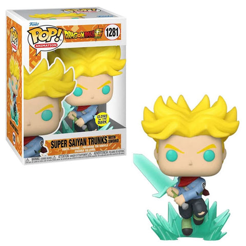 Image of Dragon Ball Super - Super Saiyan Trunks with Sword Glow US Exclusive Pop - 1281