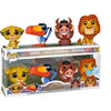 Lion King (1994) - Simba, Zazi, Pumbaa, Mufasa US Exclusive Glitter Pop! 4-Pack