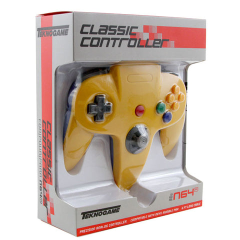 Image of N64 Controller Replica Yellow/Blue