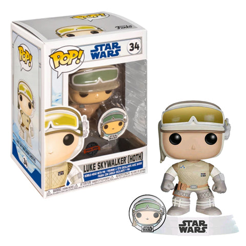 Star Wars: Across the Galaxy - Luke Skywaler Hoth US Exclusive Pop! with Pin - 34