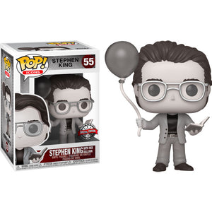 Icons - Stephen King with Red Balloon Black & White US Exclusive Pop #55