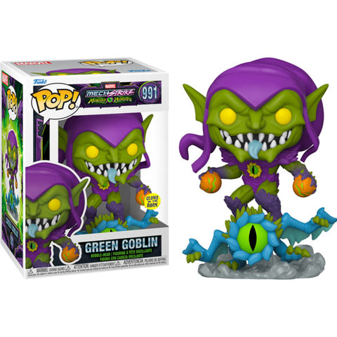 Image of Marvel Mech Strike Monster Hunters - Green Goblin Glow US Exclusive Pop - 991