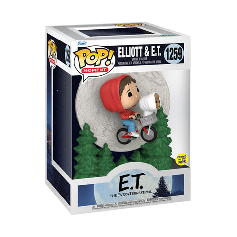 Image of E.T. the Extra-Terrestrial - Elliot & E.T. Bike Flying Glow Pop - 1259