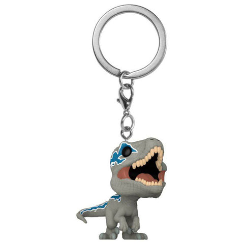 Image of Jurassic World 3: Dominion - Velociraptor (Blue) Pocket Pop! Keychain