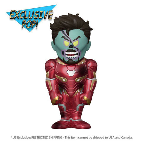 Image of What If - Zombie Iron Man (with chase) US Exclusive Vinyl Soda (FF23)