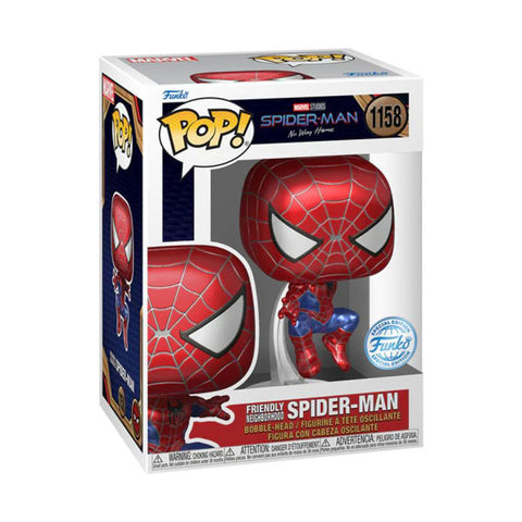 Spider-Man: No Way Home - Friendly Neighborhood Spider-Man Metallic US Exclusive Pop - 1158