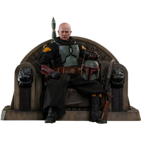 Image of Star Wars: The Mandalorian - Boba Fett on Throne 1:6 Scale 12" Action Figure