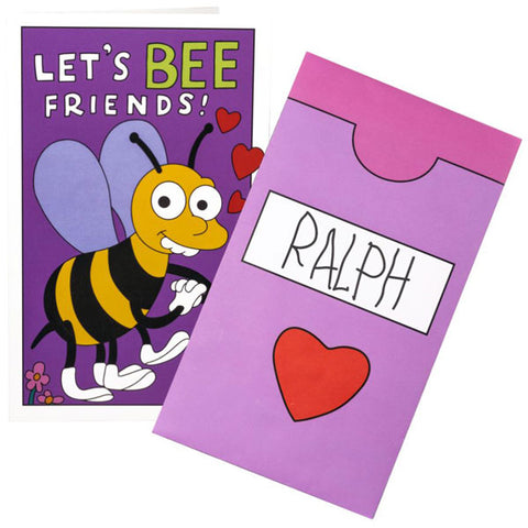 Image of Simpsons - Let's Bee Friends Valentine's Card