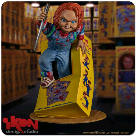 Image of Child's Play - Chucky Breaking Free From Box PVC Statue
