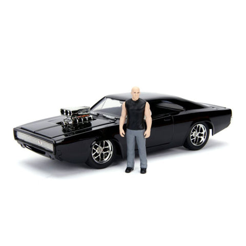 Image of Fast and Furious - Dom's Dodge Charger with Dom 1:24 Scale Diecast Model Kit