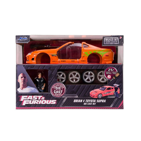 Image of Fast and Furious - Brian's Toyota Supra with Brian 1:24 Scale Diecast Model Kit