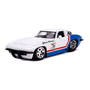 Big Time Muscle - Chevy Corvette Stingray 1963 White 1:24 Scale Diecast Vehicle