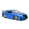 Fast and Furious - '02 Nissan Skyline GT-R R34 1:24 Scale Hollywood Ride
