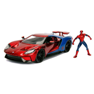 Spider-Man - 2017 Ford GT 1:24 Scale Hollywood Rides Diecast Vehicle