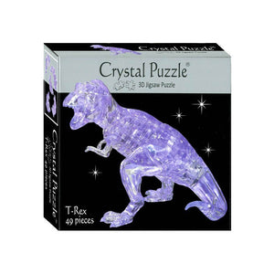 3D Clear T-rex Crystal Puzzle (49 Pieces)