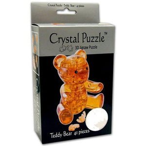 3D Brown Teddy Crystal Puzzle (41 Pieces)